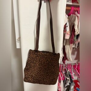 Bottega Veneta Brown Cheetah Shoulder Bag